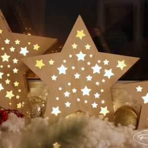 Pudełko Gwiazdka - Lampion - Średnie