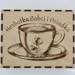 Herbaciarka z grawerem-Dzień Babci Dzień Dziadka
