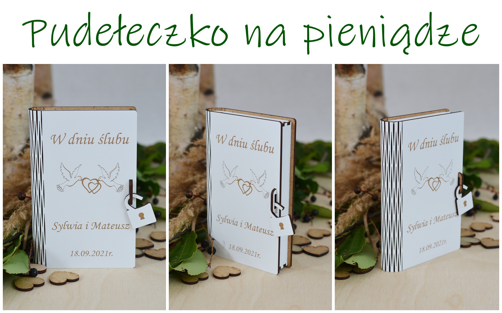 Pudełko na pieniądze - ślub - obrazek 8