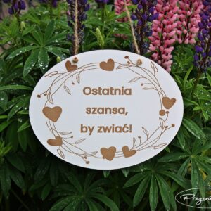 Tabliczka na ŚLUB - zabawny gadżet, prezent - duża