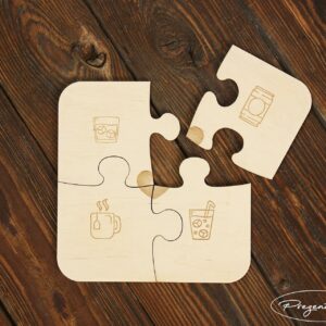 Podkładki na stół- puzzle 4 szt.