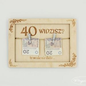 Tabliczka/ramka na urodziny 2 w 1