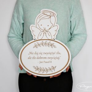 Dekoracja komunijna - Anioł XL - do powieszenia