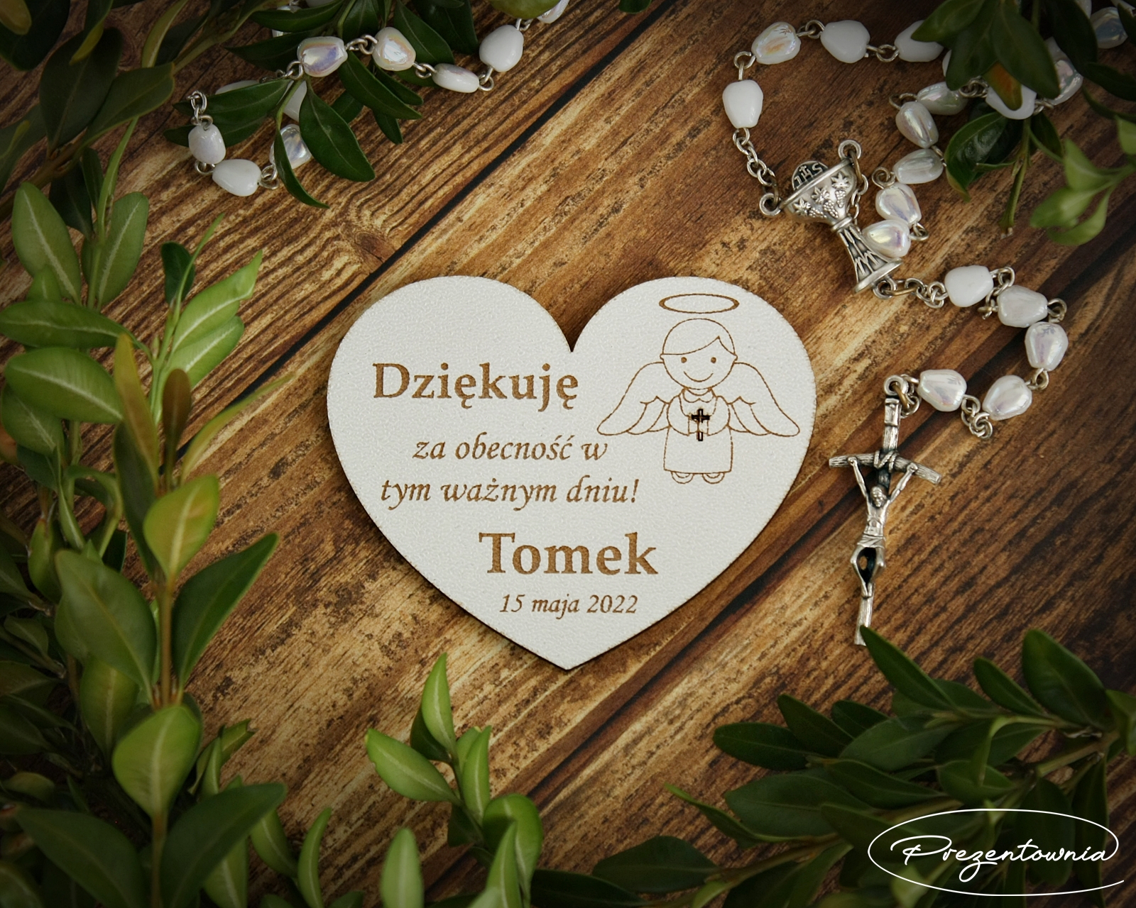 Podziękowania dla gości - MAGNES KOMUNIA serce - obrazek 5