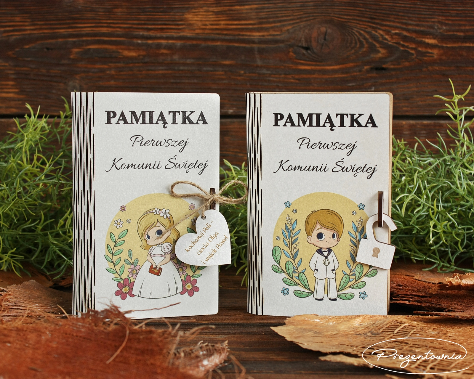 Pudełko na pieniądze małe - nadruk - KOMUNIA ŚWIĘTA