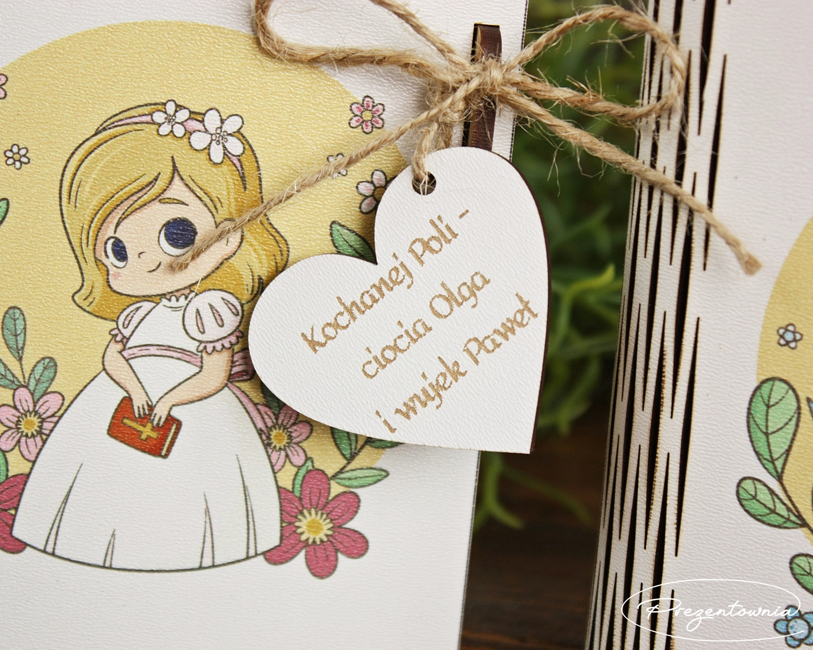 Pudełko na pieniądze małe - nadruk - KOMUNIA ŚWIĘTA - obrazek 5