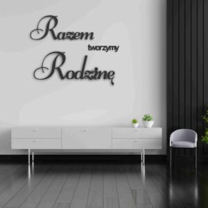 ✨Napis ze sklejki "Razem tworzymy rodzinę" ✨