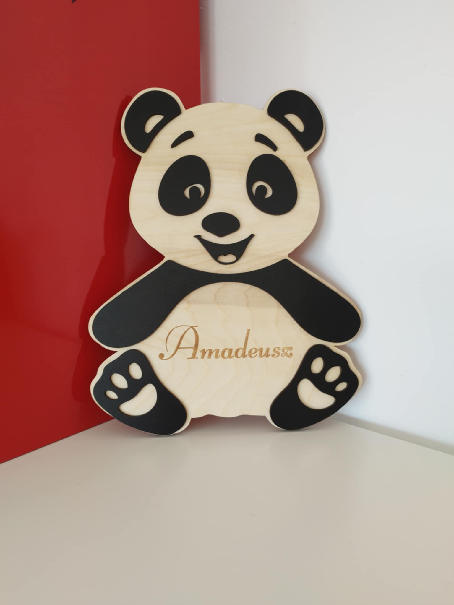 Panda z Imieniem Dziecka - Personalizowana Dekoracja - obrazek 3