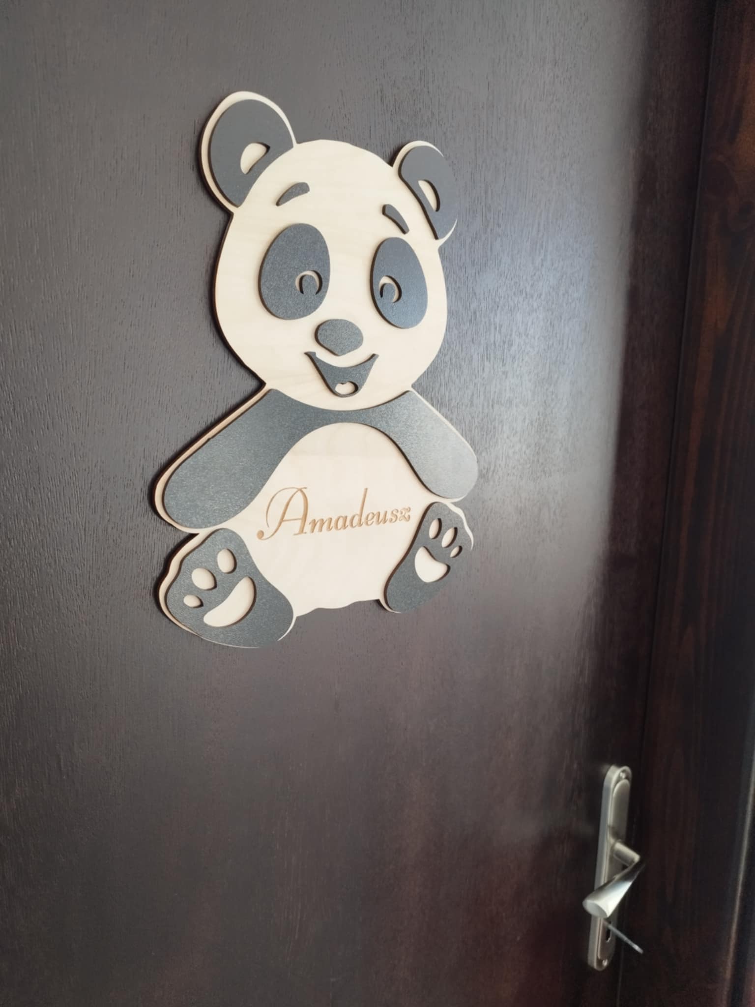 Panda z Imieniem Dziecka - Personalizowana Dekoracja - obrazek 2